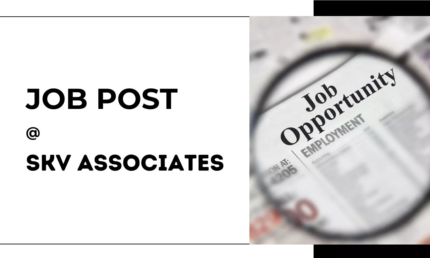 Job Opportunity: Associate at SKV Associates, Delhi